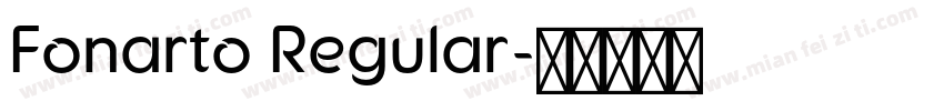 Fonarto Regular字体转换